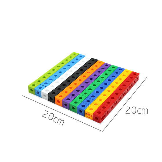 Yiwu foreign trade early education creative box particle building blocks 2cm100 mosaic connection plastic kindergarten children's toys