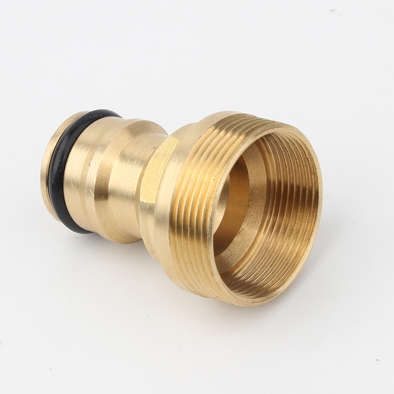 Full copper basin joint basin faucet connected to car wash water pipe washing machine copper joint water inlet conversion interface accessories
