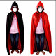 Halloween Children's cloak cosplay party party adult double-layer black red vampire death cloak cloak