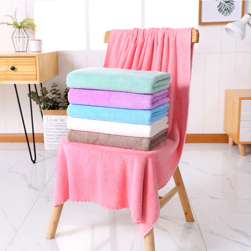 Special Price Thickened Coral Fleece Towel Absorbent Bath Towel Coral Fleece Soft Absorbent Thickened Beach Towel Set