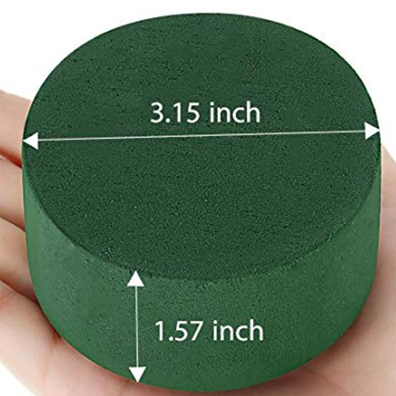 Factory in stock wholesale round packaging material dried flower mud reinforced cylindrical flower arrangement mud absorbent strong fresh flower Mud Bowl