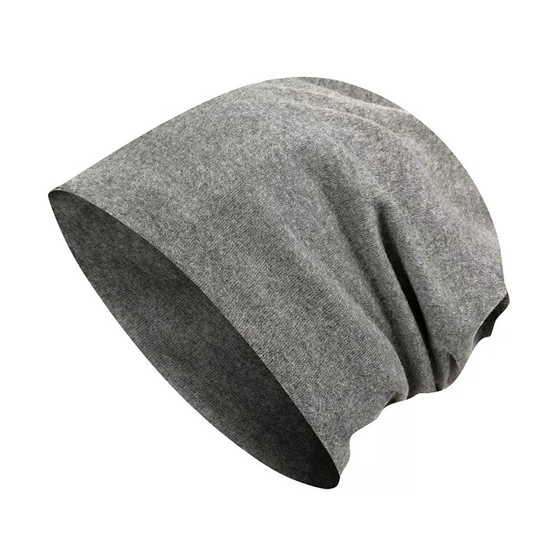 Baotou Hat Men's Cold Hat Autumn and Winter Nightcap Headwear Hat Cold-proof Hat Winter Stack Hat Women's Black Hat Trendy