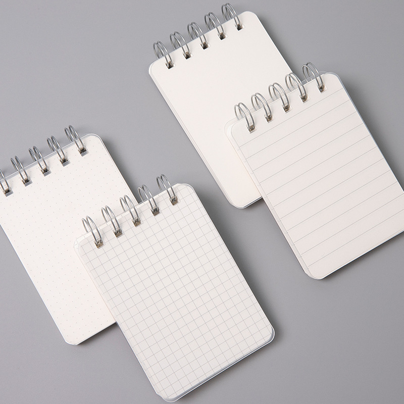 SENMU creative pp coil small notebook beige thickened paper pocket book student stationery wholesale notebook