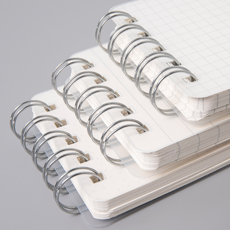 SENMU creative pp coil small notebook beige thickened paper pocket book student stationery wholesale notebook