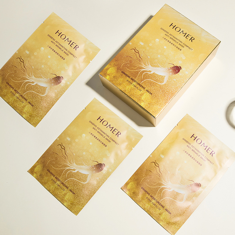 Han Meiji ginseng anti-wrinkle facial mask pack astaxanthin lifting firming facial mask hydrating moisturizing skin care products wholesale