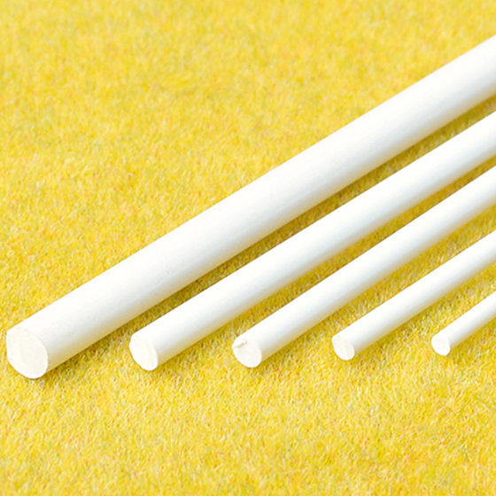 abs solid round bar plastic resin pipe Rod model building sand table landscaping DIY handmade material long 50cm