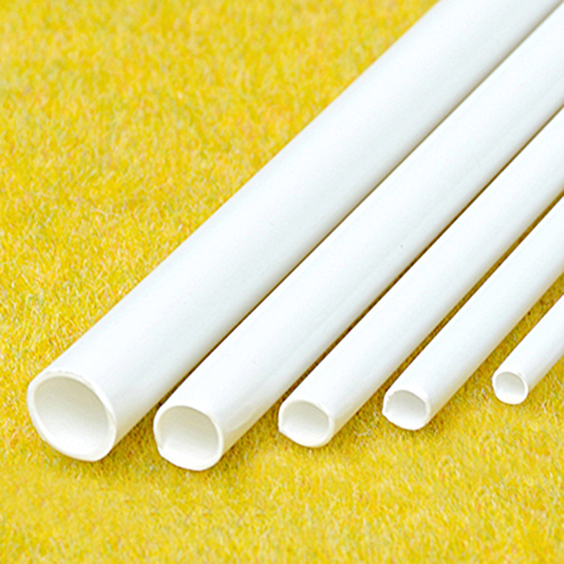 abs round tube plastic hollow tube white model tube Rod DIY manual modeling sand table making material outer diameter 2-10