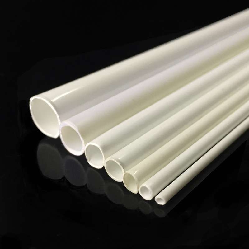 abs round tube plastic hollow tube white model tube Rod DIY manual modeling sand table making material outer diameter 2-10