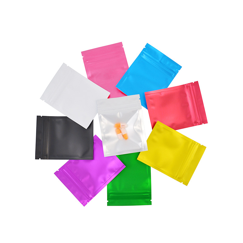 Matte matte keychain mini self-sealing bag fish hook tool translucent Yin and Yang sealed packaging bag 100 price