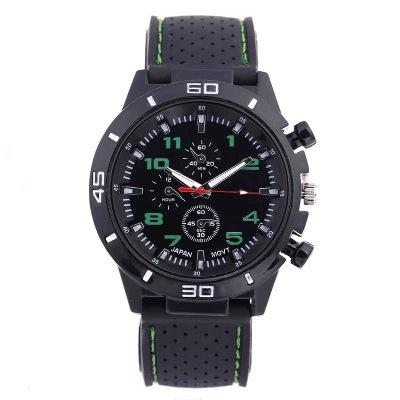 Explosive AliExpress ebay glue fashion Sports men's watch car line strap silicone student watch wholesale