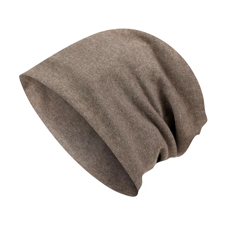 Baotou Hat Men's Cold Hat Autumn and Winter Nightcap Headwear Hat Cold-proof Hat Winter Stack Hat Women's Black Hat Trendy