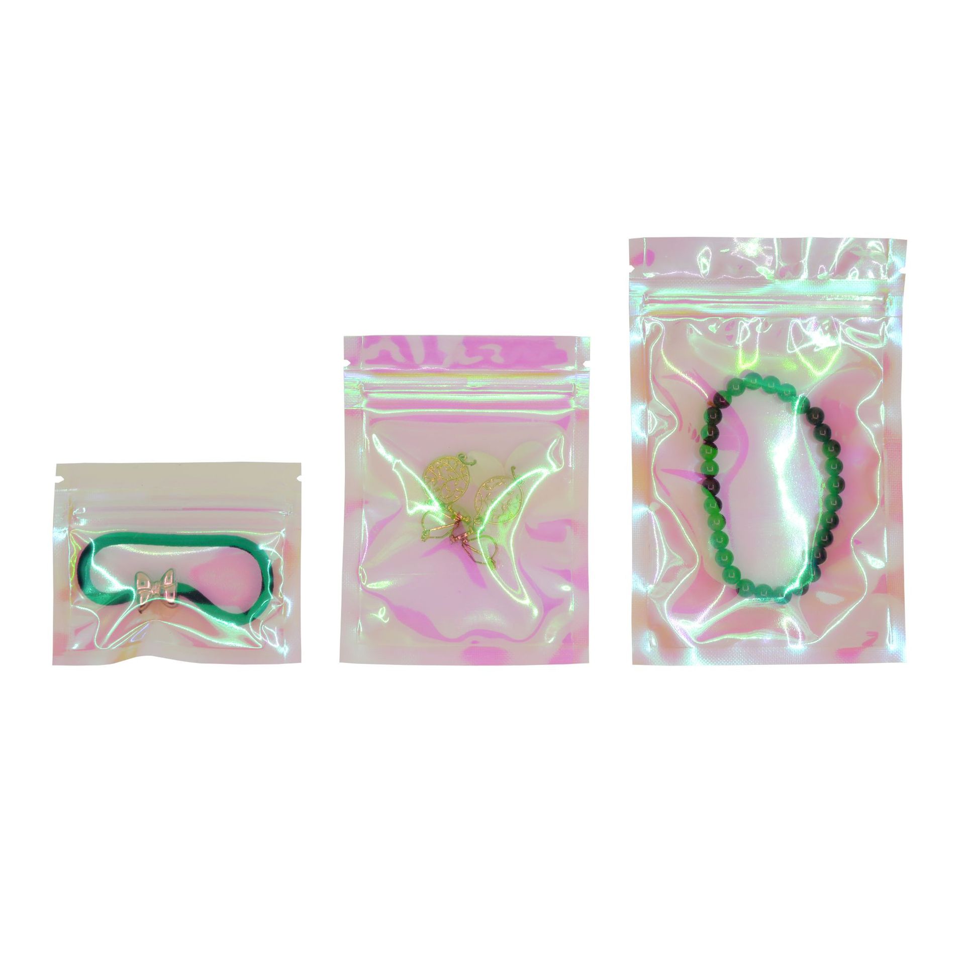 Rainbow Transparent Phantom Color Self-sealing Bag Colorful Color Changing Cosmetic Bag Candy Card Jewelry Packaging Bag 100 Price