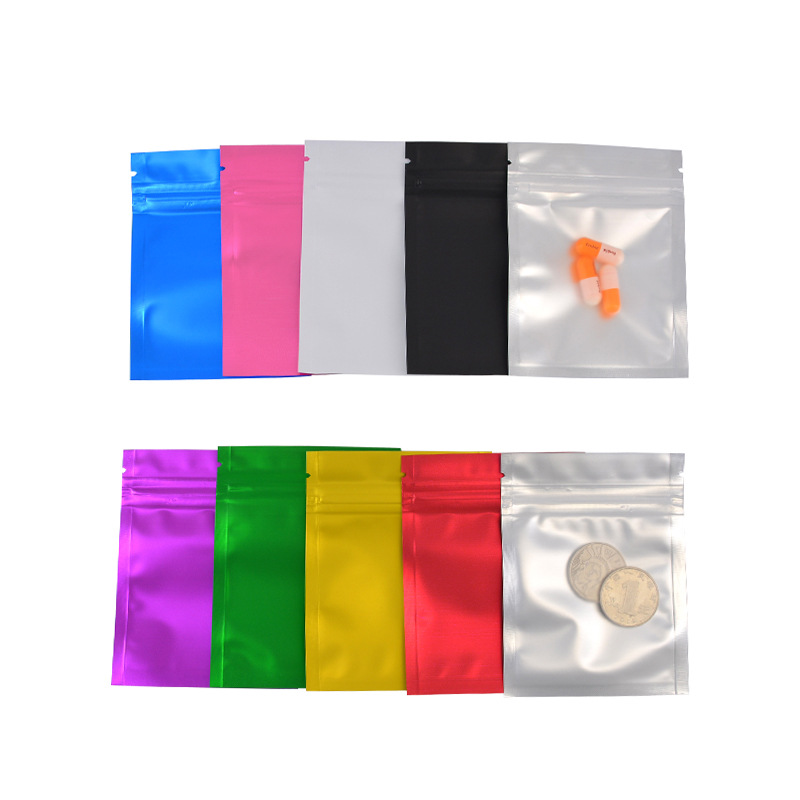 Matte matte keychain mini self-sealing bag fish hook tool translucent Yin and Yang sealed packaging bag 100 price