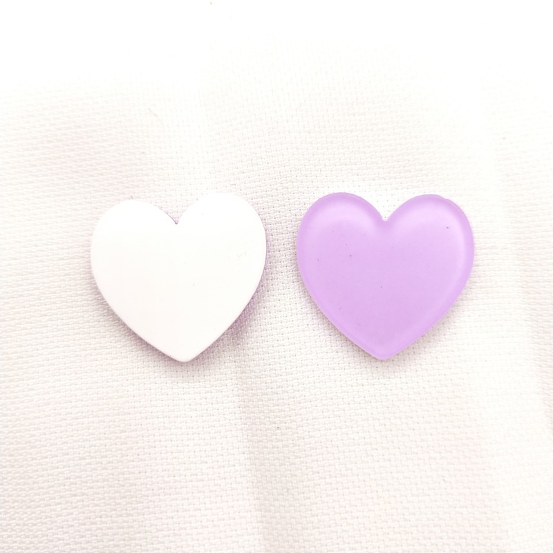 キャンディー色桃心ゼリーフロストアクリル愛梅DIY部品髪飾り部品ヘアピン部品アクセサリー|undefined