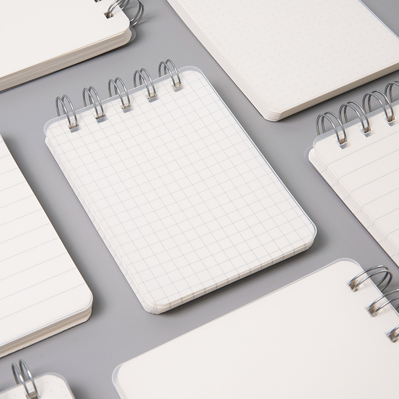 SENMU creative pp coil small notebook beige thickened paper pocket book student stationery wholesale notebook