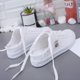 Canvas shoes new women's 2025 spring and summer small white shoes flat shoes loafers shoes one pedal half tray wholesale