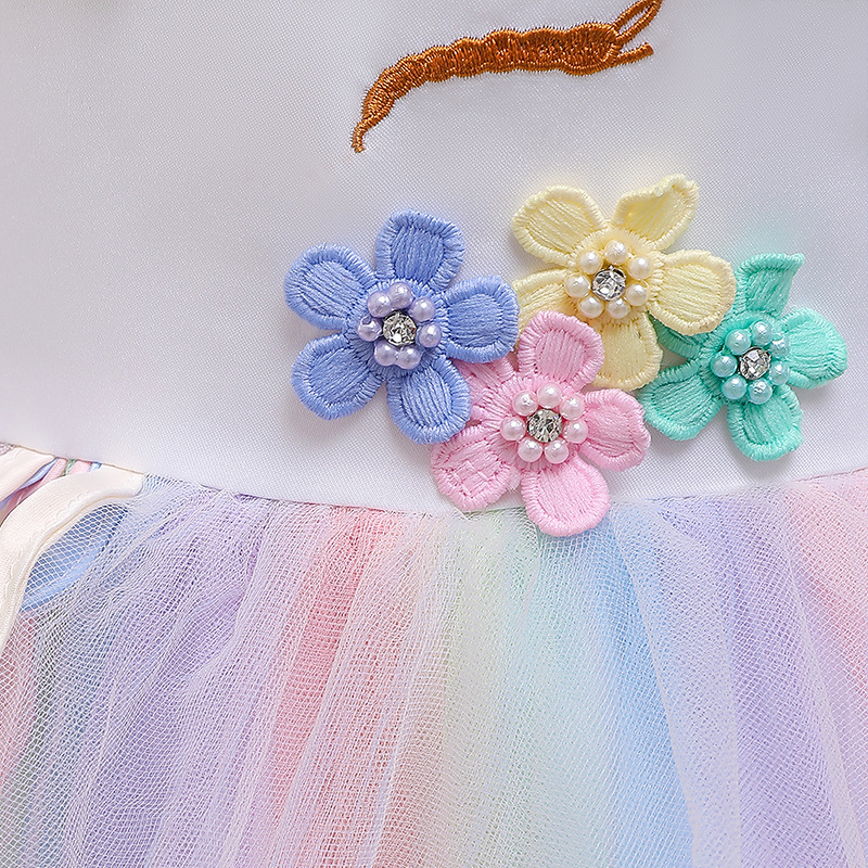 2024 new girls dress princess dress unicorn dress Amazon children's dress factory wholesale