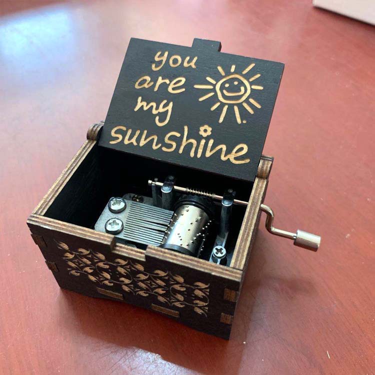 Music Box wooden hand music box wooden You Are My Sunshine Music Box Wholesale
