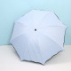 (Stripe-ruffled light blue) vinyl UV protection