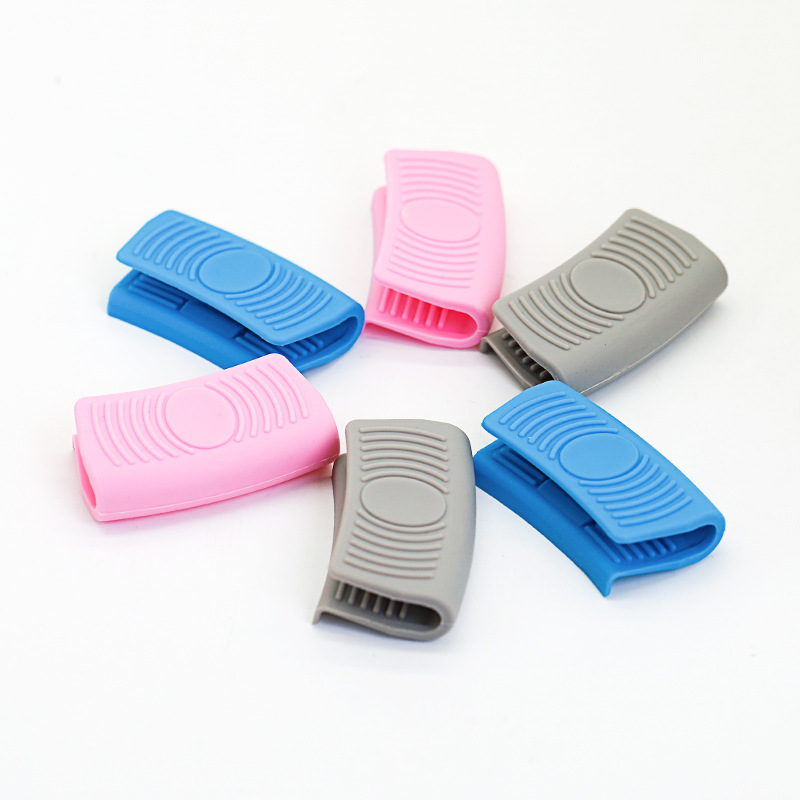 Cross-border Silicone Heat Insulation Hand Clip Non-slip Heat Insulation Gloves Kitchen Baking Oven Microwave Oven High Temperature Resistant Handle in stock