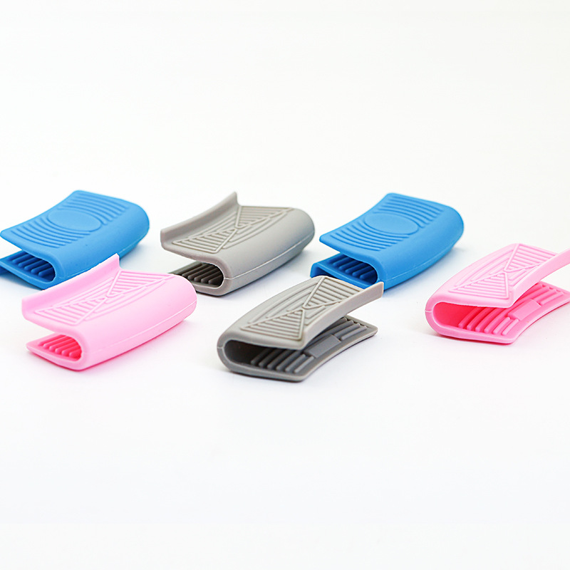 Cross-border Silicone Heat Insulation Hand Clip Non-slip Heat Insulation Gloves Kitchen Baking Oven Microwave Oven High Temperature Resistant Handle in stock