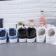 Canvas shoes new women's 2025 spring and summer small white shoes flat shoes loafers shoes one pedal half tray wholesale