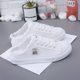 Canvas shoes new women's 2025 spring and summer small white shoes flat shoes loafers shoes one pedal half tray wholesale