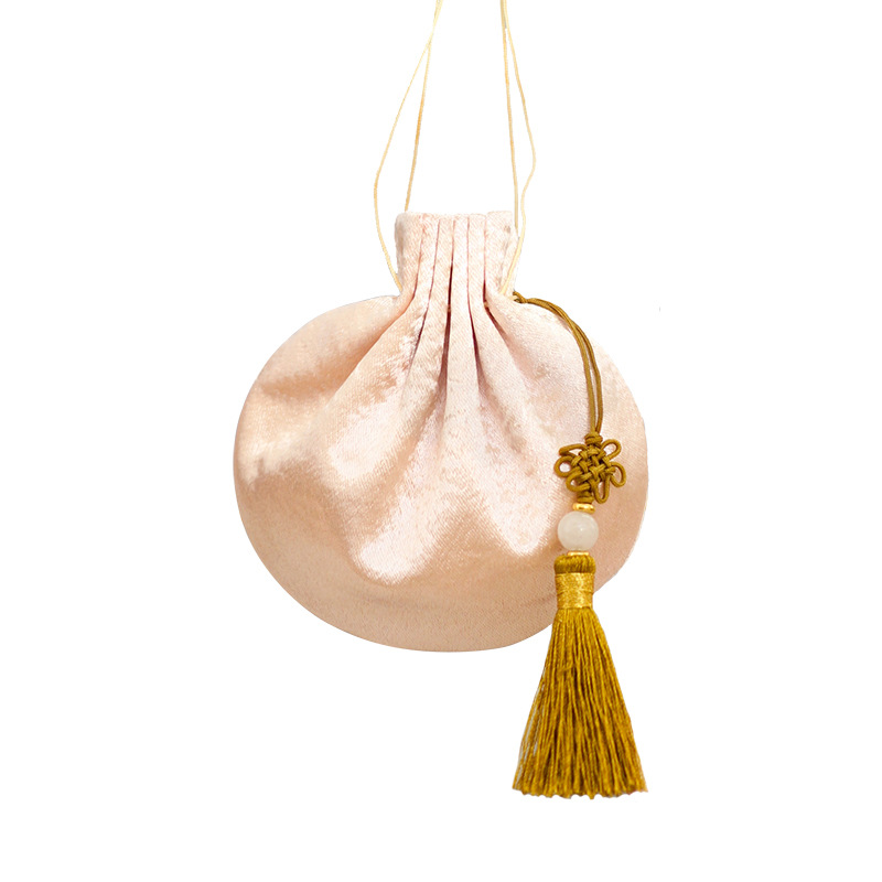 [Qian Li] sachet empty bag handmade antique satin sachet tassel sachet bag Hanfu Purse accessories wholesale