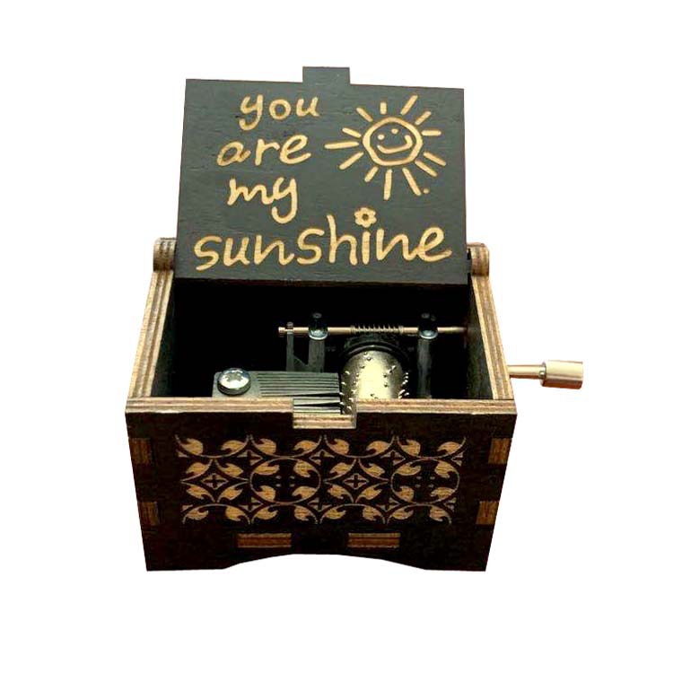 Music Box wooden hand music box wooden You Are My Sunshine Music Box Wholesale
