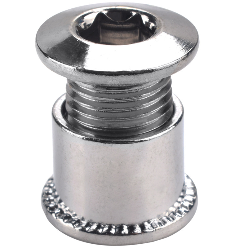 Mountain bike road bicycle tooth plate tooth plate pair lock screw single and double tooth plate nail fixing screw sprocket lock