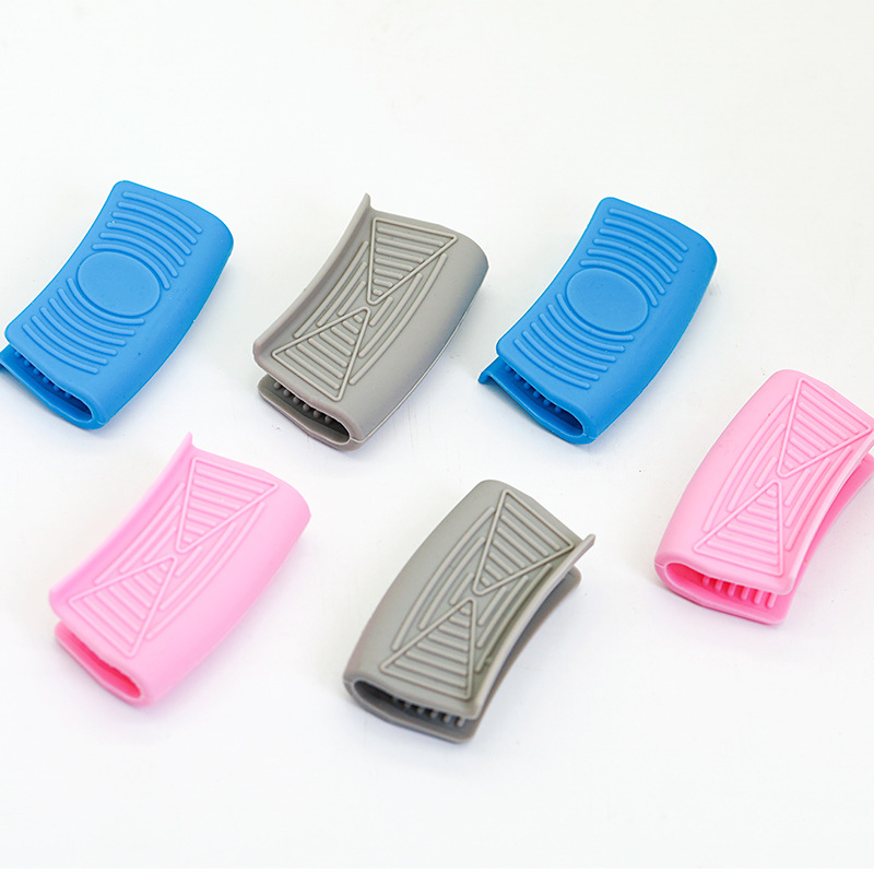 Cross-border Silicone Heat Insulation Hand Clip Non-slip Heat Insulation Gloves Kitchen Baking Oven Microwave Oven High Temperature Resistant Handle in stock
