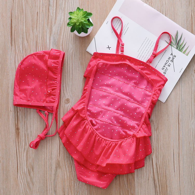 2023 new children's swimsuit one-piece swimsuit big children's Swimsuit Beach swimsuit fashion cake skirt factory direct sales