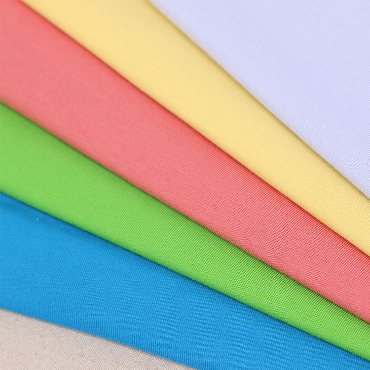 40 Pcts Fine Cotton Bracket Eating Hairy Cloth Lycra Cotton Single-sided Cloth Pure Cotton Plain Knitted Fabric Base Shirt T-shirt Fabric