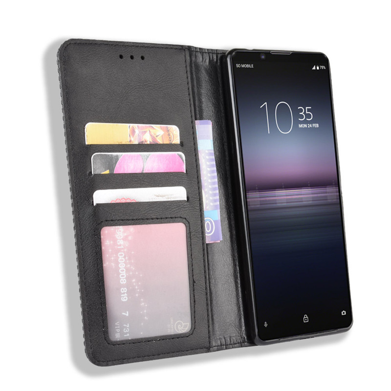 For Sony Xperia 1 V Phone Case 5iv Flip 10vi Leather Case Sony L4 Card Case ACEIII