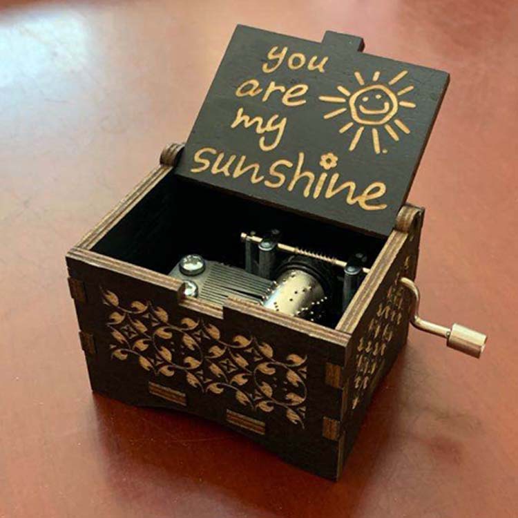 Music Box wooden hand music box wooden You Are My Sunshine Music Box Wholesale