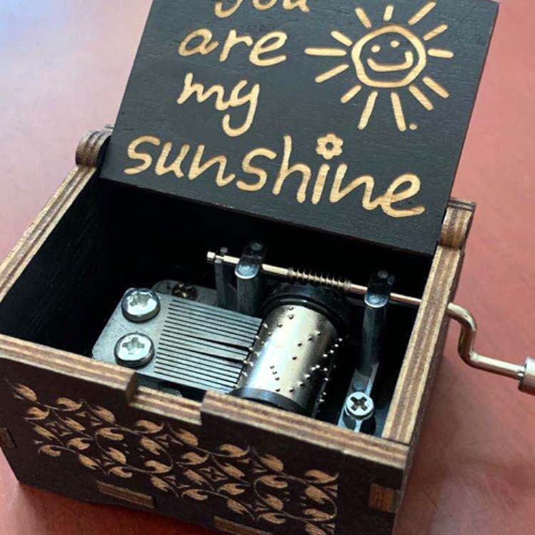 Music Box wooden hand music box wooden You Are My Sunshine Music Box Wholesale