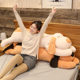 Lying Dog doll cute plush toy men and women sleeping pillow bed big doll pillow wholesale