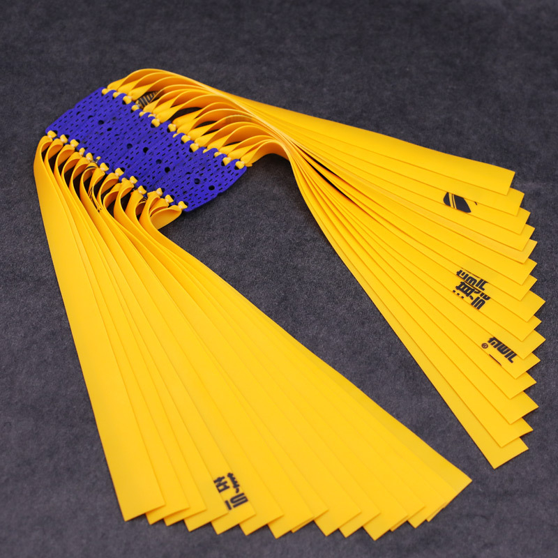 Slingshot flat rubber band group thickened violence with or without frame flat leather elastics rubber band tied with high bullet antifreeze Flying Tiger
