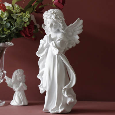 Nordic Creative Angel Girl Sculpture Decoration Home Living Room Bookcase Decoration Crafts Resin Statue Ornaments