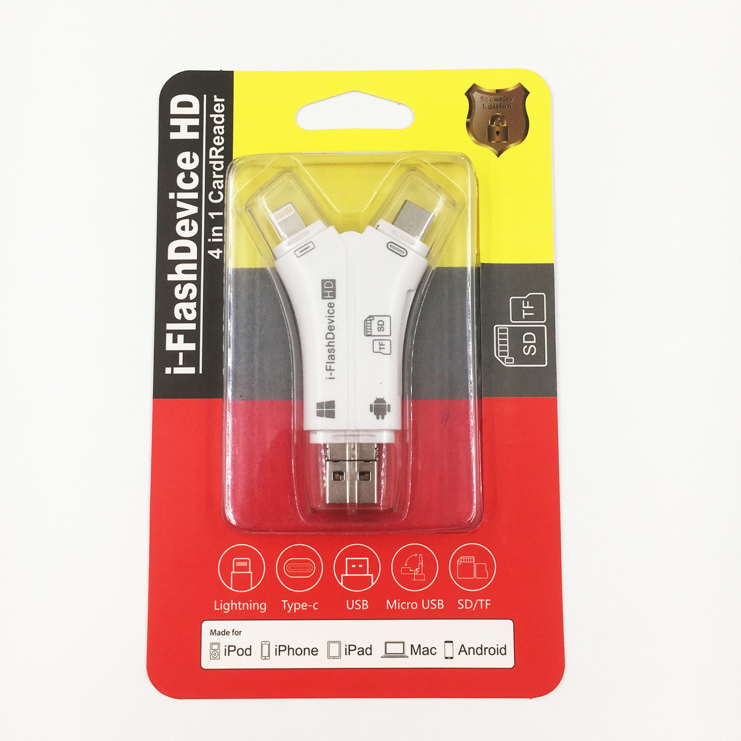for apple card reader otg four-in-one multi-function card reader memory card foreign trade high-speed mobile phone card reader