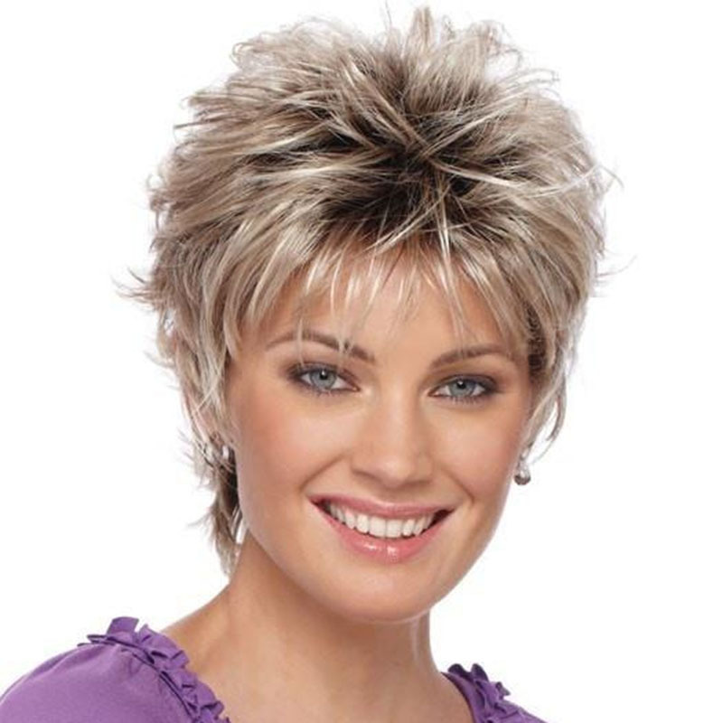 mixed-color-short-hair-womens-synthetic-wig-european-and-american-style-diverse-application-heat-resistant-can-be-colored-and-permed