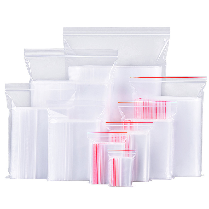 pe self-sealing bag transparent sealing bag thickened sealed bag food plastic bag plastic packaging bag bag printing design