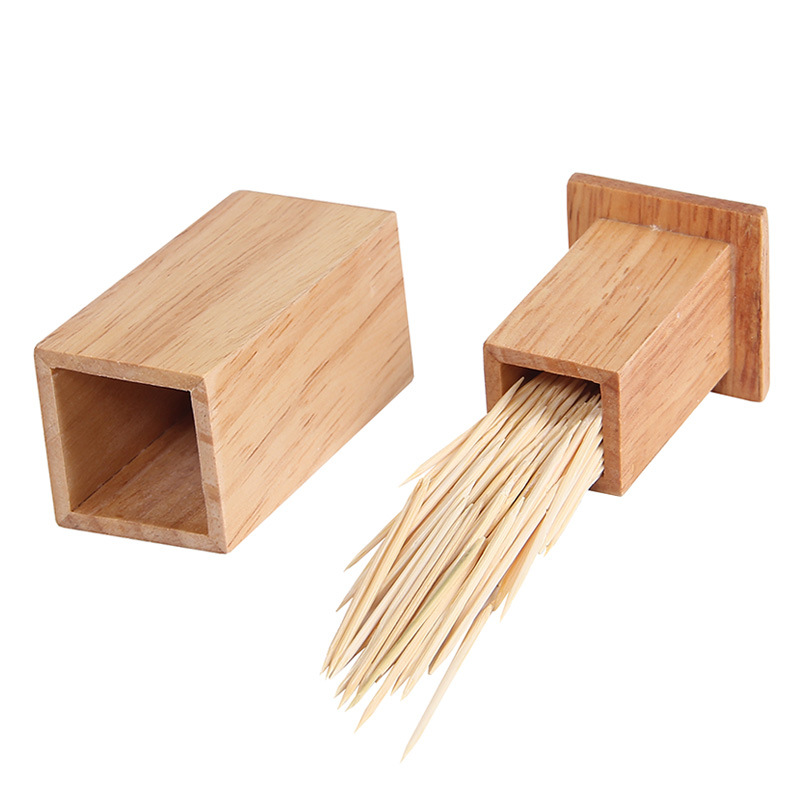 Creative Toothpick Box Home Bamboo Toothpick Tube Carving Cotton Toothpick Tube Hotel Restaurant Toothpick Jar Toothpick Bottle
