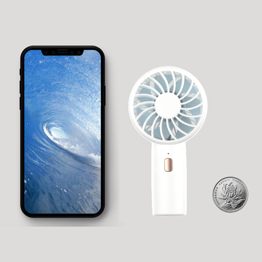 2020 new pocket fan handheld mini USB rechargeable portable silent fan gift logo factory wholesale