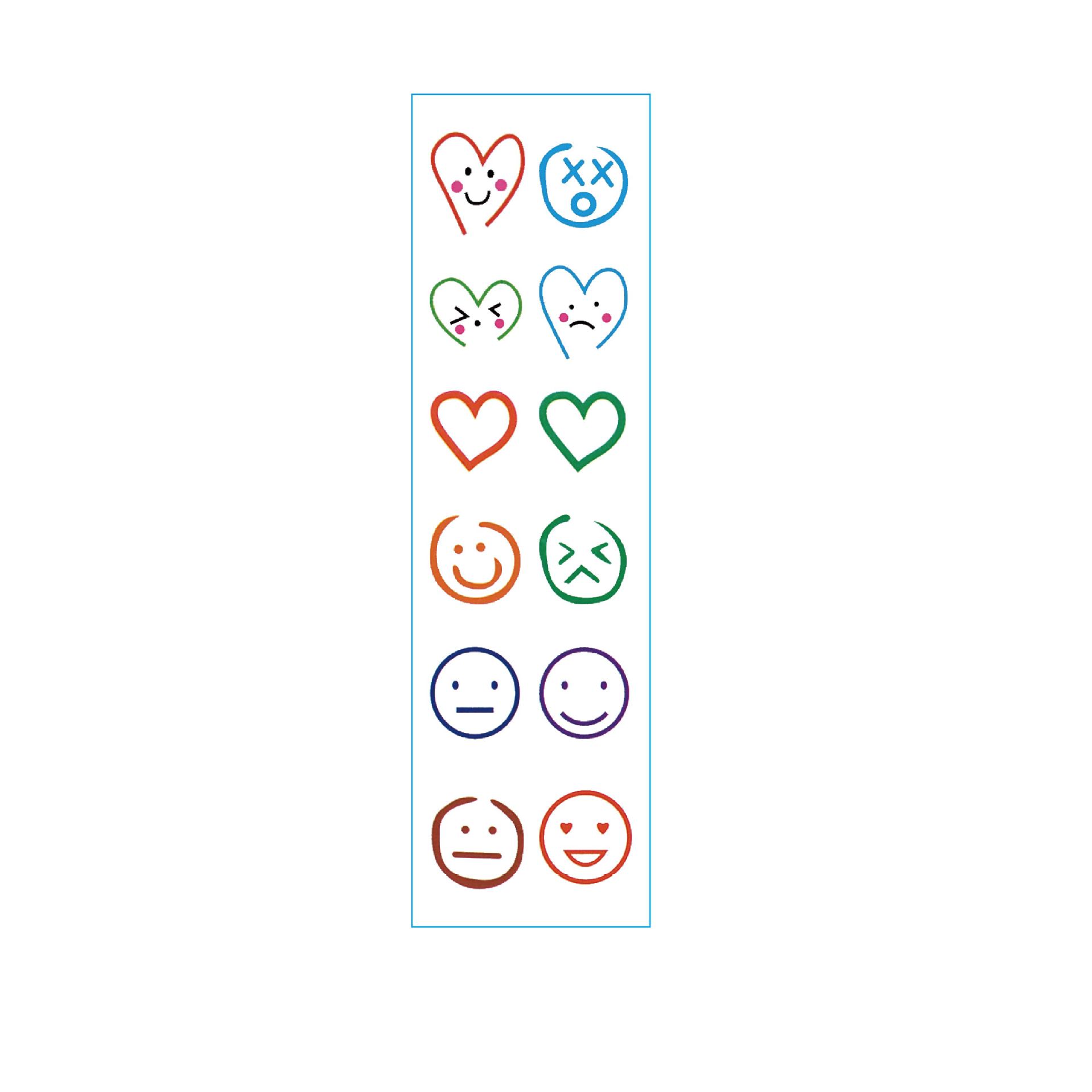 Complimentary sticker Jin Hyuna with smiley face love ins Wind wrist children's cute spot gift tattoo sticker