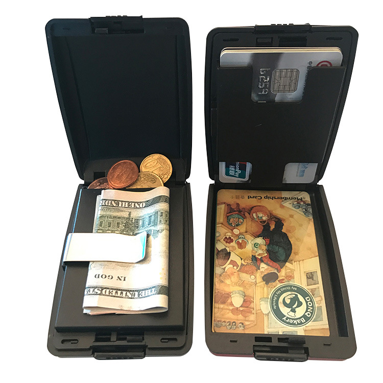RFID Aluminum Alloy Wallet Multi-function Card Bag Aluminum Bank Card Bag Fashion Wallet Bank Card Card Case