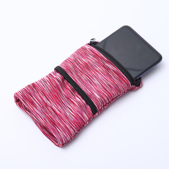 In stock wholesale outdoor sports wrist bag elastic close-fitting mini running arm bag mobile phone arm band key handbag
