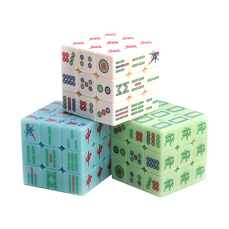 Z-cube Mahjong Third-order Rubik's Cube Boutique Wear-resistant Screen Printing Rubik's Cube Racing Rubik's Cube Non-low-grade Paint