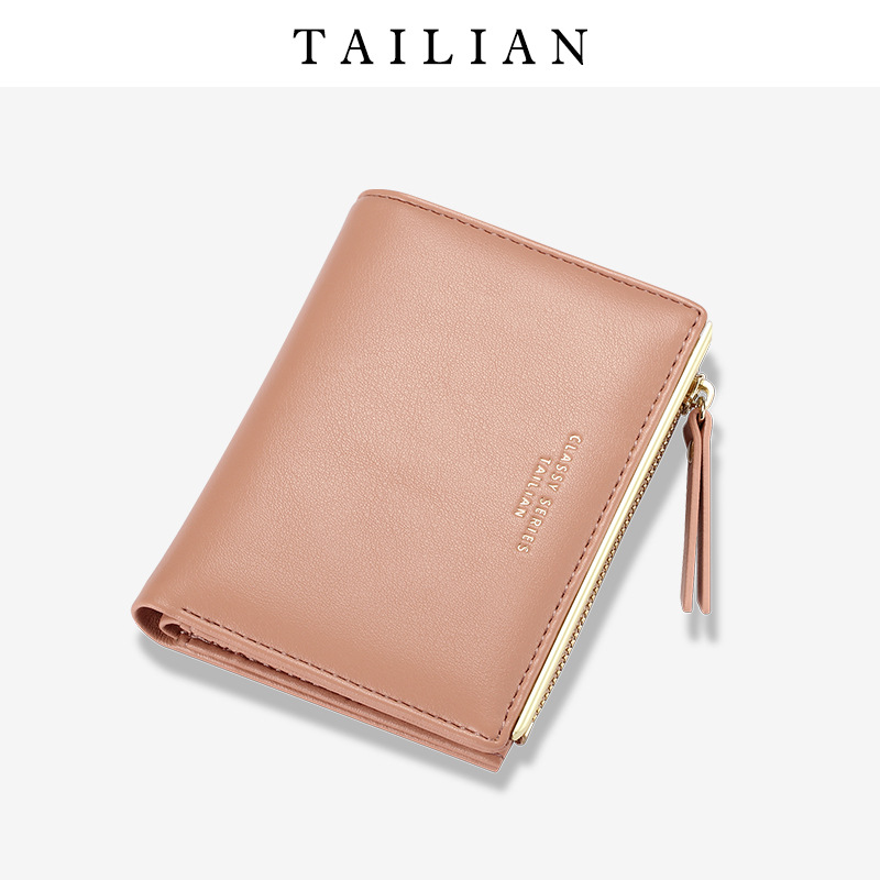New Wallet Women's Short Simple Multi-Card Wallet Zipper Bag Cross-Border Women's Wallet purse Tillian