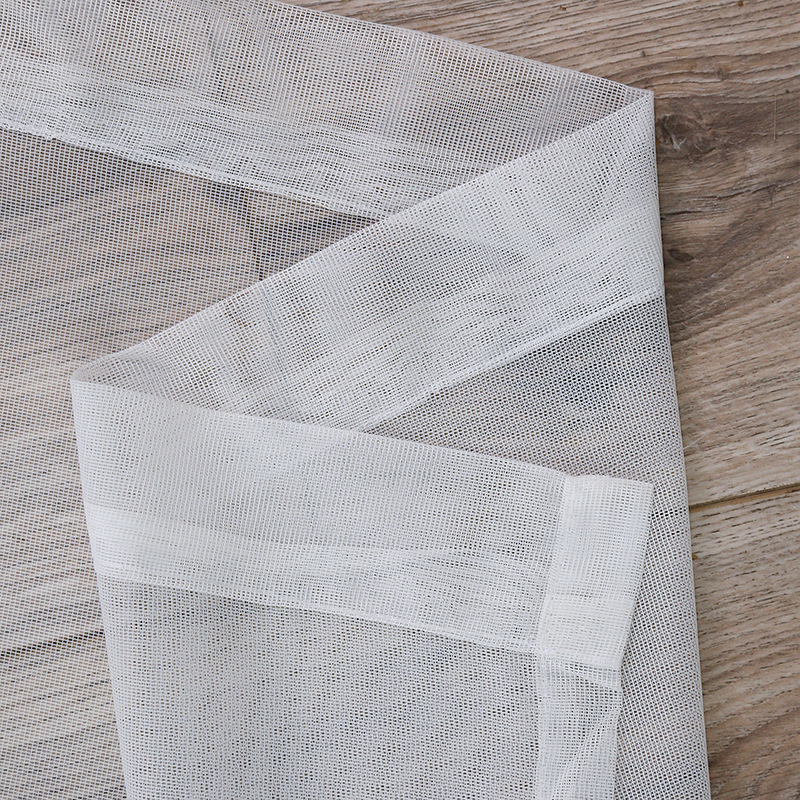 Factory sales new mesh solid color transparent window screen finished curtain window screen in stock European and American style curtain wholesale